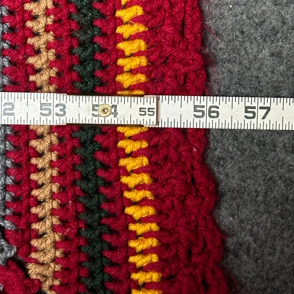 Vintage Handmade Granny‎ Crocheted Throw/Blanket 58” x 56”